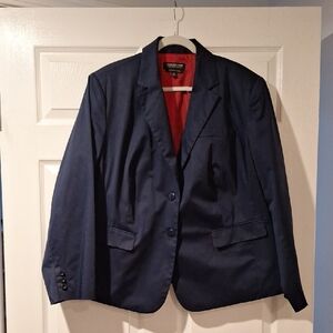 Jones New York Red and Navy Jacket